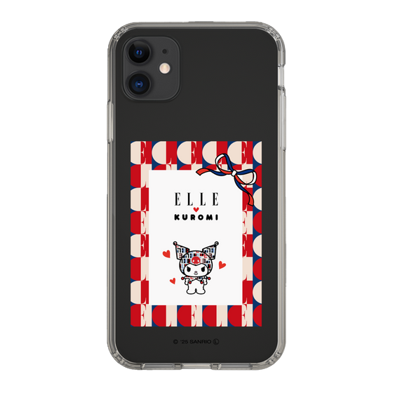 スリムプロテクションケース［ ELLE×マイメロディ＆クロミ - トリコロールカラーグラフィック4 ］