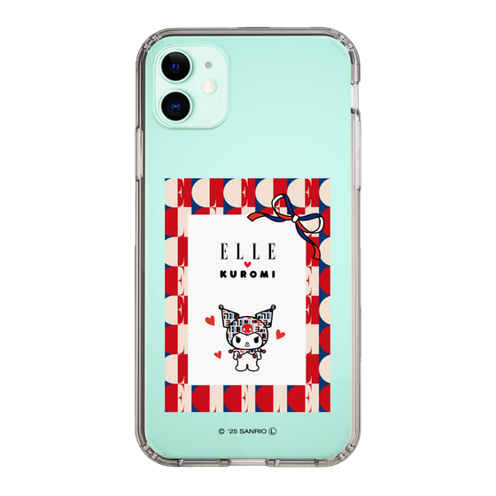 スリムプロテクションケース［ ELLE×マイメロディ＆クロミ - トリコロールカラーグラフィック4 ］