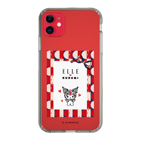 スリムプロテクションケース［ ELLE×マイメロディ＆クロミ - トリコロールカラーグラフィック4 ］