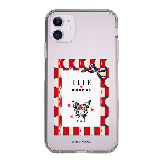 スリムプロテクションケース［ ELLE×マイメロディ＆クロミ - トリコロールカラーグラフィック4 ］