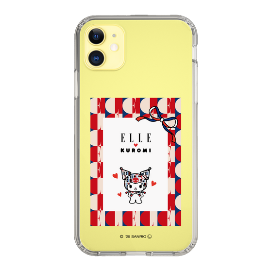 スリムプロテクションケース［ ELLE×マイメロディ＆クロミ - トリコロールカラーグラフィック4 ］