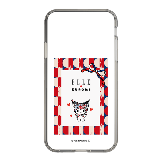 スリムプロテクションケース［ ELLE×マイメロディ＆クロミ - トリコロールカラーグラフィック4 ］