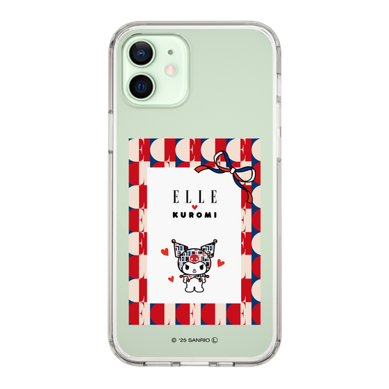 スリムプロテクションケース［ ELLE×マイメロディ＆クロミ - トリコロールカラーグラフィック4 ］