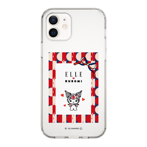 スリムプロテクションケース［ ELLE×マイメロディ＆クロミ - トリコロールカラーグラフィック4 ］