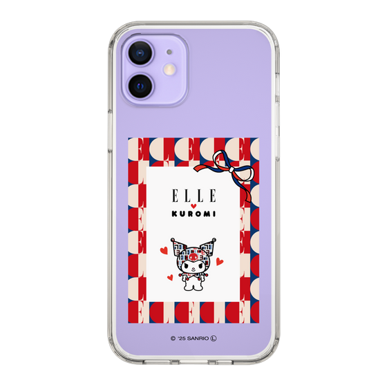 スリムプロテクションケース［ ELLE×マイメロディ＆クロミ - トリコロールカラーグラフィック4 ］