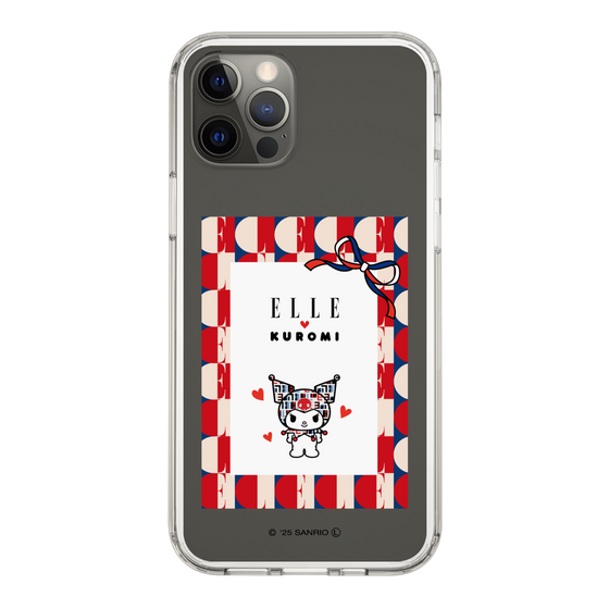 スリムプロテクションケース［ ELLE×マイメロディ＆クロミ - トリコロールカラーグラフィック4 ］