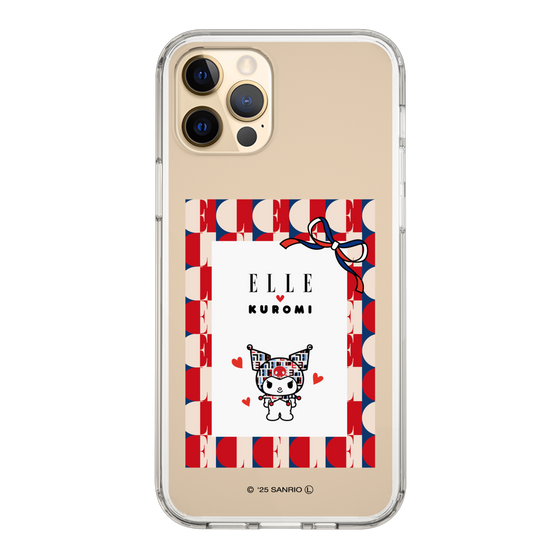 スリムプロテクションケース［ ELLE×マイメロディ＆クロミ - トリコロールカラーグラフィック4 ］
