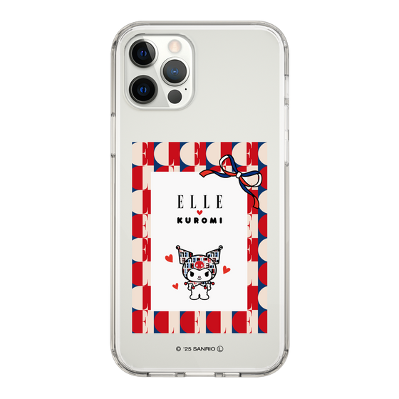 スリムプロテクションケース［ ELLE×マイメロディ＆クロミ - トリコロールカラーグラフィック4 ］