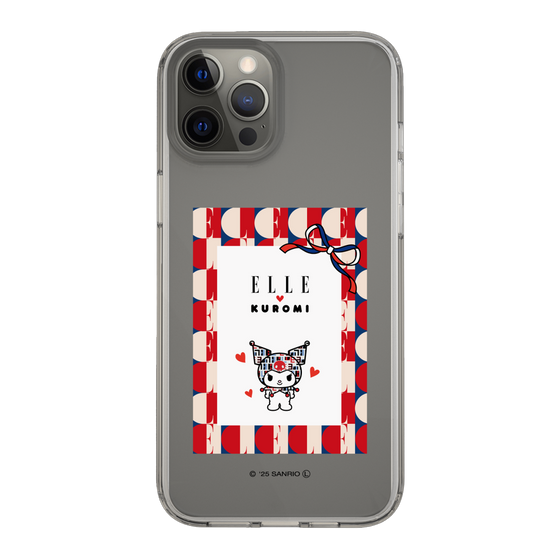 スリムプロテクションケース［ ELLE×マイメロディ＆クロミ - トリコロールカラーグラフィック4 ］