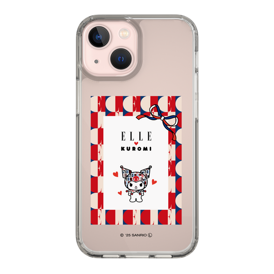 スリムプロテクションケース［ ELLE×マイメロディ＆クロミ - トリコロールカラーグラフィック4 ］