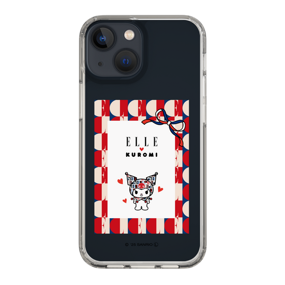 スリムプロテクションケース［ ELLE×マイメロディ＆クロミ - トリコロールカラーグラフィック4 ］