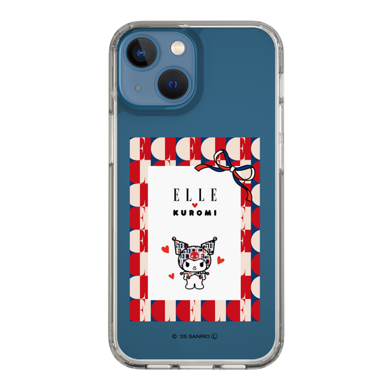 スリムプロテクションケース［ ELLE×マイメロディ＆クロミ - トリコロールカラーグラフィック4 ］