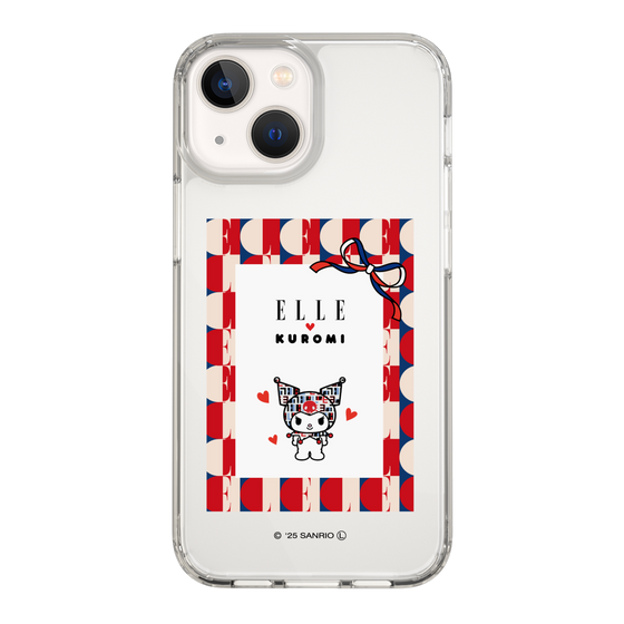 スリムプロテクションケース［ ELLE×マイメロディ＆クロミ - トリコロールカラーグラフィック4 ］