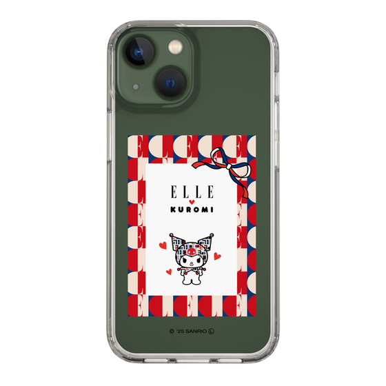 スリムプロテクションケース［ ELLE×マイメロディ＆クロミ - トリコロールカラーグラフィック4 ］