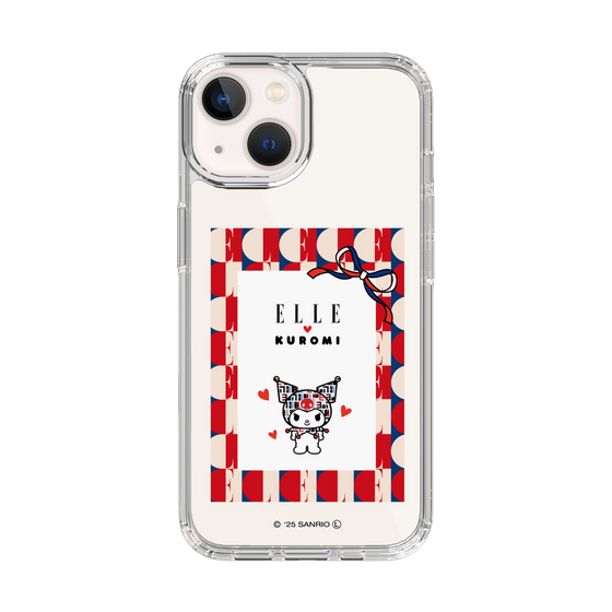 スリムプロテクションケース［ ELLE×マイメロディ＆クロミ - トリコロールカラーグラフィック4 ］