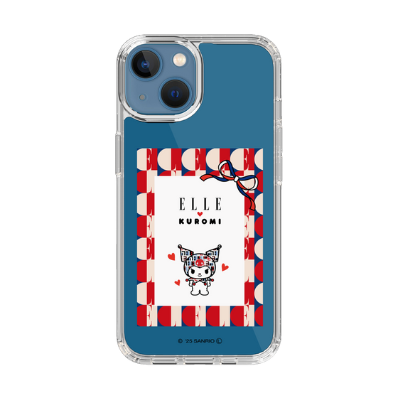 スリムプロテクションケース［ ELLE×マイメロディ＆クロミ - トリコロールカラーグラフィック4 ］