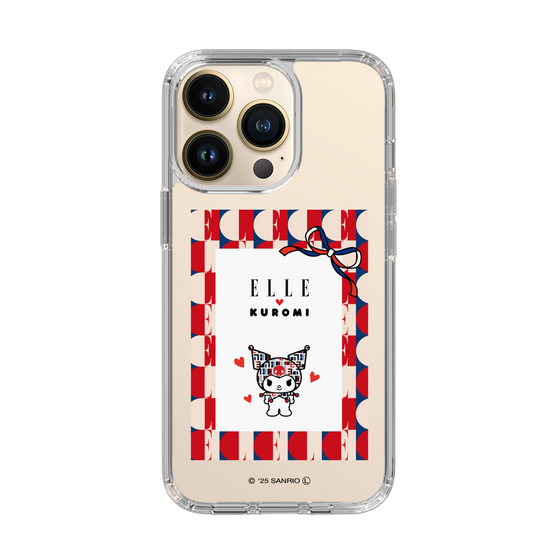スリムプロテクションケース［ ELLE×マイメロディ＆クロミ - トリコロールカラーグラフィック4 ］