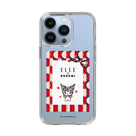 スリムプロテクションケース［ ELLE×マイメロディ＆クロミ - トリコロールカラーグラフィック4 ］