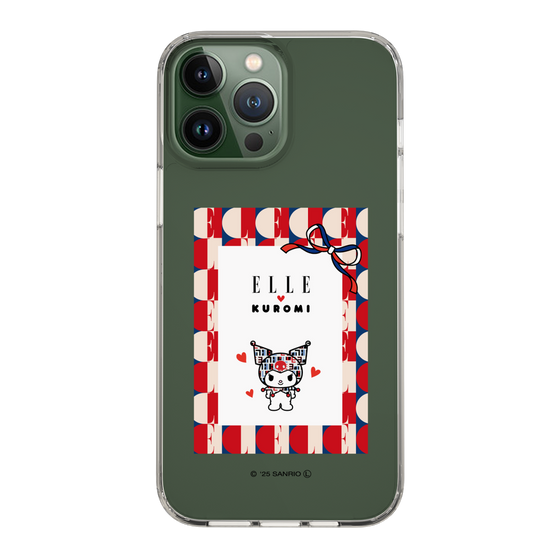 スリムプロテクションケース［ ELLE×マイメロディ＆クロミ - トリコロールカラーグラフィック4 ］