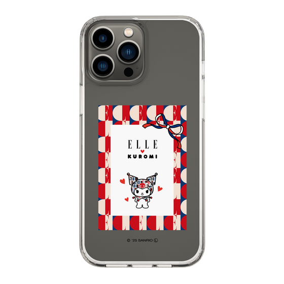 スリムプロテクションケース［ ELLE×マイメロディ＆クロミ - トリコロールカラーグラフィック4 ］