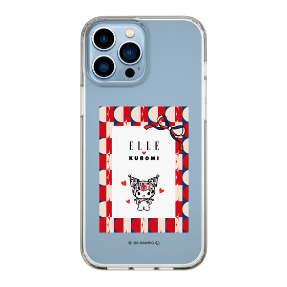 スリムプロテクションケース［ ELLE×マイメロディ＆クロミ - トリコロールカラーグラフィック4 ］