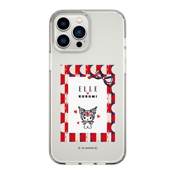 スリムプロテクションケース［ ELLE×マイメロディ＆クロミ - トリコロールカラーグラフィック4 ］