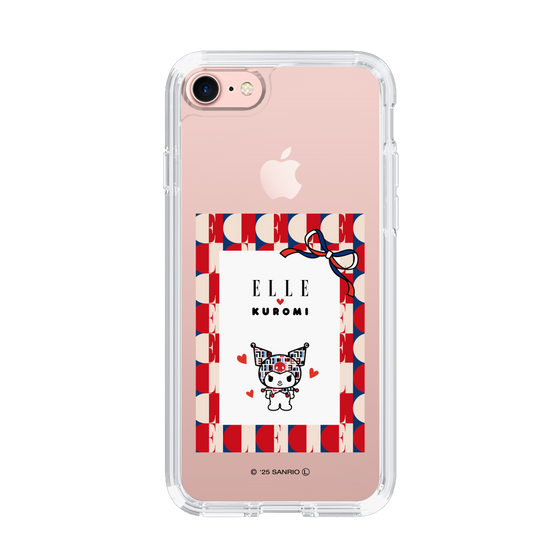 スリムプロテクションケース［ ELLE×マイメロディ＆クロミ - トリコロールカラーグラフィック4 ］