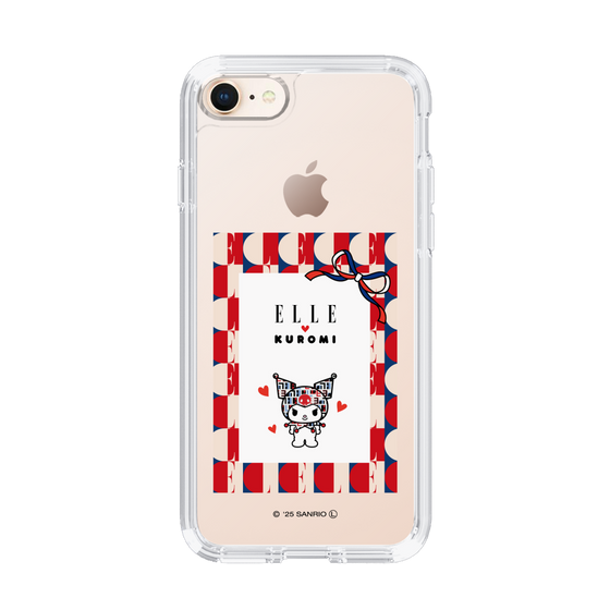 スリムプロテクションケース［ ELLE×マイメロディ＆クロミ - トリコロールカラーグラフィック4 ］