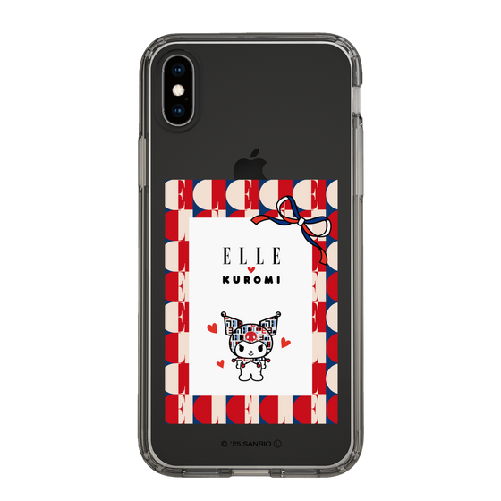 スリムプロテクションケース［ ELLE×マイメロディ＆クロミ - トリコロールカラーグラフィック4 ］