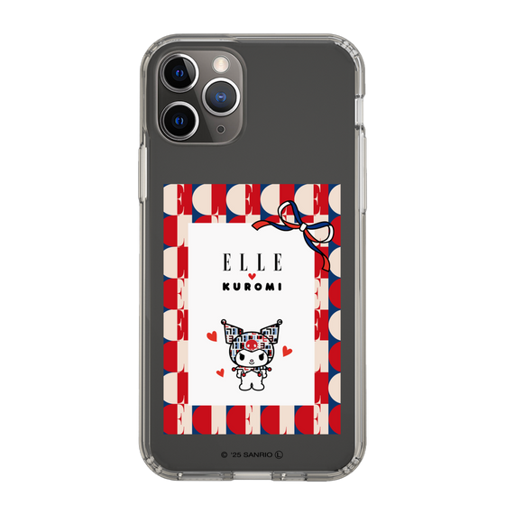 スリムプロテクションケース［ ELLE×マイメロディ＆クロミ - トリコロールカラーグラフィック4 ］
