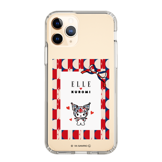 スリムプロテクションケース［ ELLE×マイメロディ＆クロミ - トリコロールカラーグラフィック4 ］