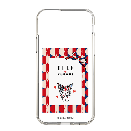 スリムプロテクションケース［ ELLE×マイメロディ＆クロミ - トリコロールカラーグラフィック4 ］