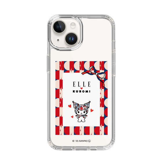 スリムプロテクションケース［ ELLE×マイメロディ＆クロミ - トリコロールカラーグラフィック4 ］