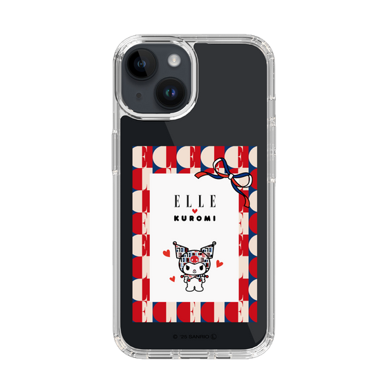 スリムプロテクションケース［ ELLE×マイメロディ＆クロミ - トリコロールカラーグラフィック4 ］