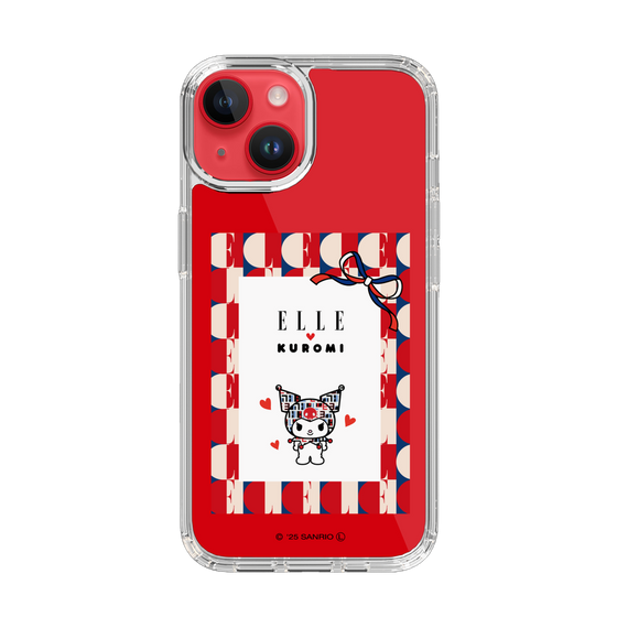 スリムプロテクションケース［ ELLE×マイメロディ＆クロミ - トリコロールカラーグラフィック4 ］
