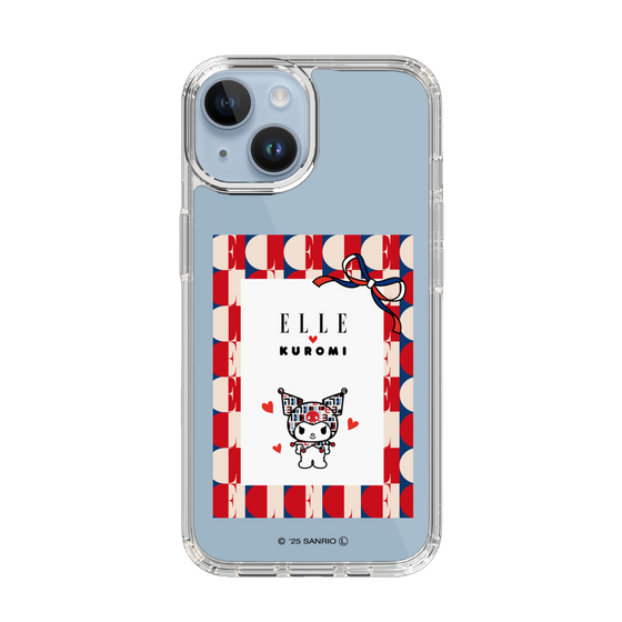 スリムプロテクションケース［ ELLE×マイメロディ＆クロミ - トリコロールカラーグラフィック4 ］