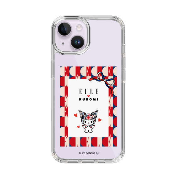 スリムプロテクションケース［ ELLE×マイメロディ＆クロミ - トリコロールカラーグラフィック4 ］