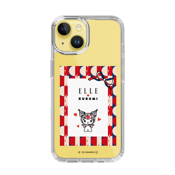 スリムプロテクションケース［ ELLE×マイメロディ＆クロミ - トリコロールカラーグラフィック4 ］