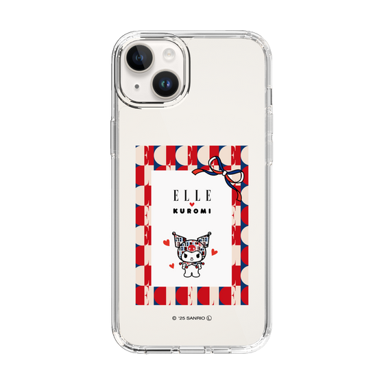 スリムプロテクションケース［ ELLE×マイメロディ＆クロミ - トリコロールカラーグラフィック4 ］