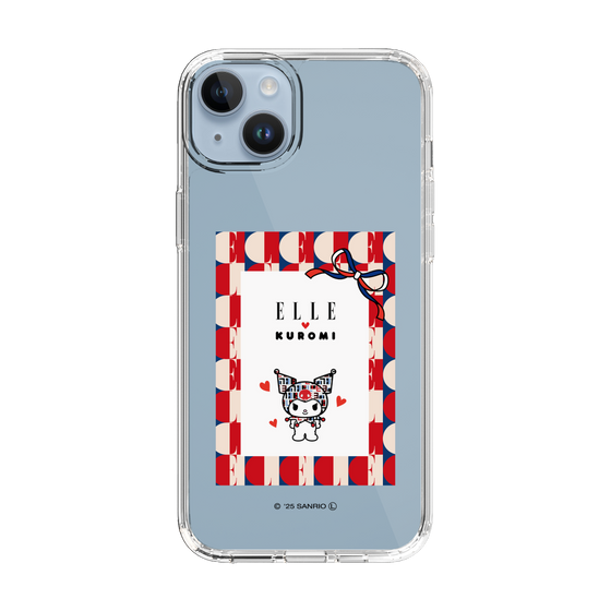 スリムプロテクションケース［ ELLE×マイメロディ＆クロミ - トリコロールカラーグラフィック4 ］