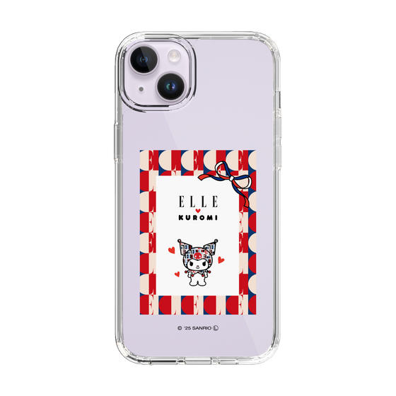 スリムプロテクションケース［ ELLE×マイメロディ＆クロミ - トリコロールカラーグラフィック4 ］