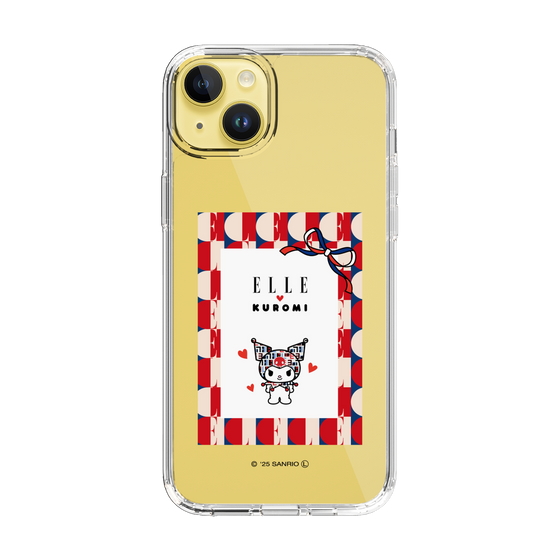 スリムプロテクションケース［ ELLE×マイメロディ＆クロミ - トリコロールカラーグラフィック4 ］