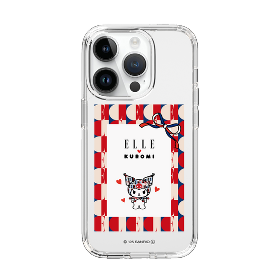 スリムプロテクションケース［ ELLE×マイメロディ＆クロミ - トリコロールカラーグラフィック4 ］