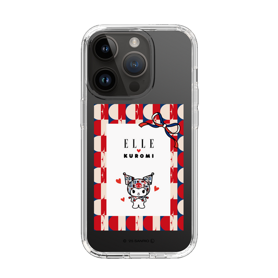 スリムプロテクションケース［ ELLE×マイメロディ＆クロミ - トリコロールカラーグラフィック4 ］