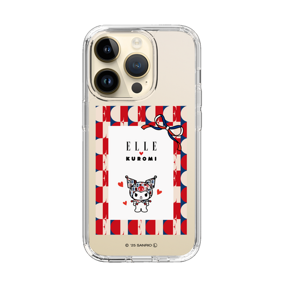 スリムプロテクションケース［ ELLE×マイメロディ＆クロミ - トリコロールカラーグラフィック4 ］