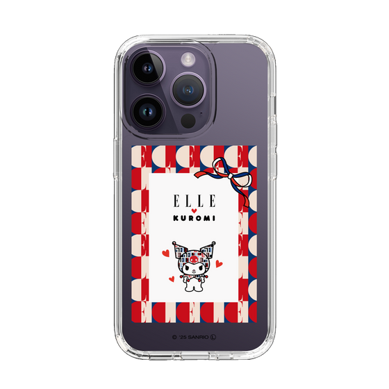 スリムプロテクションケース［ ELLE×マイメロディ＆クロミ - トリコロールカラーグラフィック4 ］