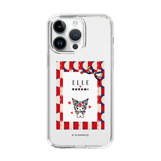 スリムプロテクションケース［ ELLE×マイメロディ＆クロミ - トリコロールカラーグラフィック4 ］