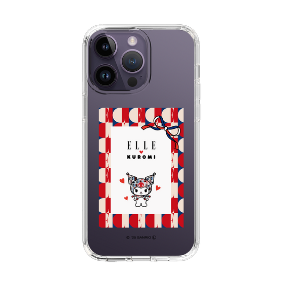 スリムプロテクションケース［ ELLE×マイメロディ＆クロミ - トリコロールカラーグラフィック4 ］