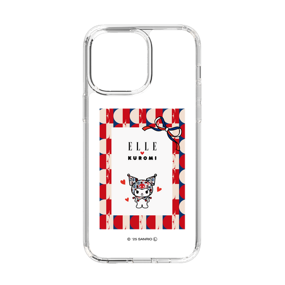 スリムプロテクションケース［ ELLE×マイメロディ＆クロミ - トリコロールカラーグラフィック4 ］