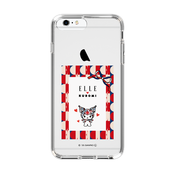 スリムプロテクションケース［ ELLE×マイメロディ＆クロミ - トリコロールカラーグラフィック4 ］